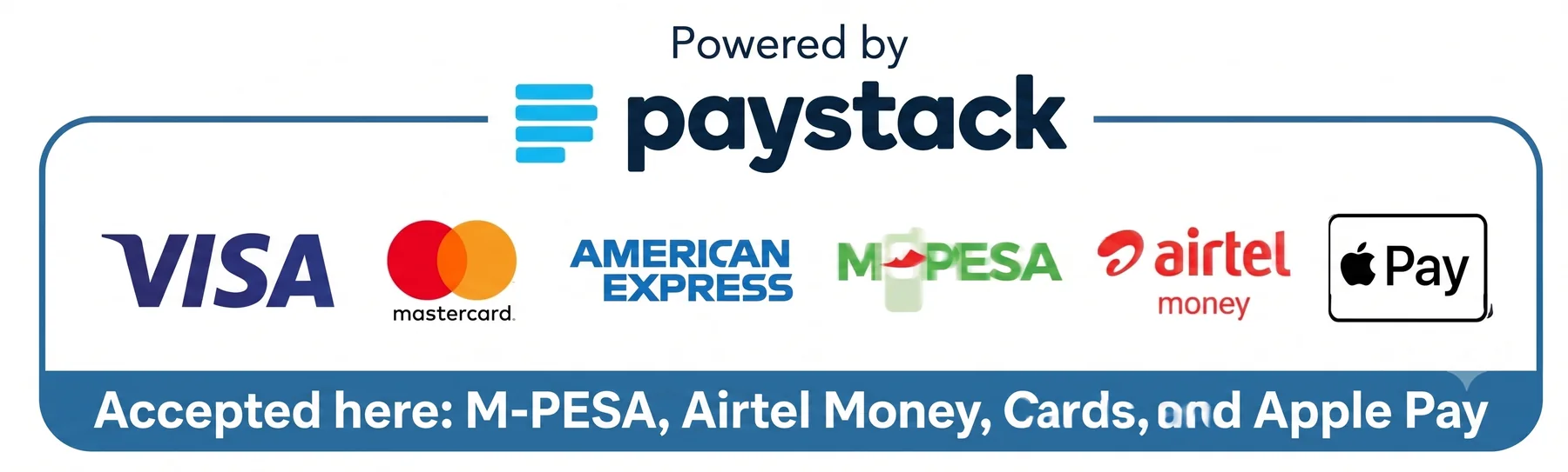 Paystack accepted payment methods
